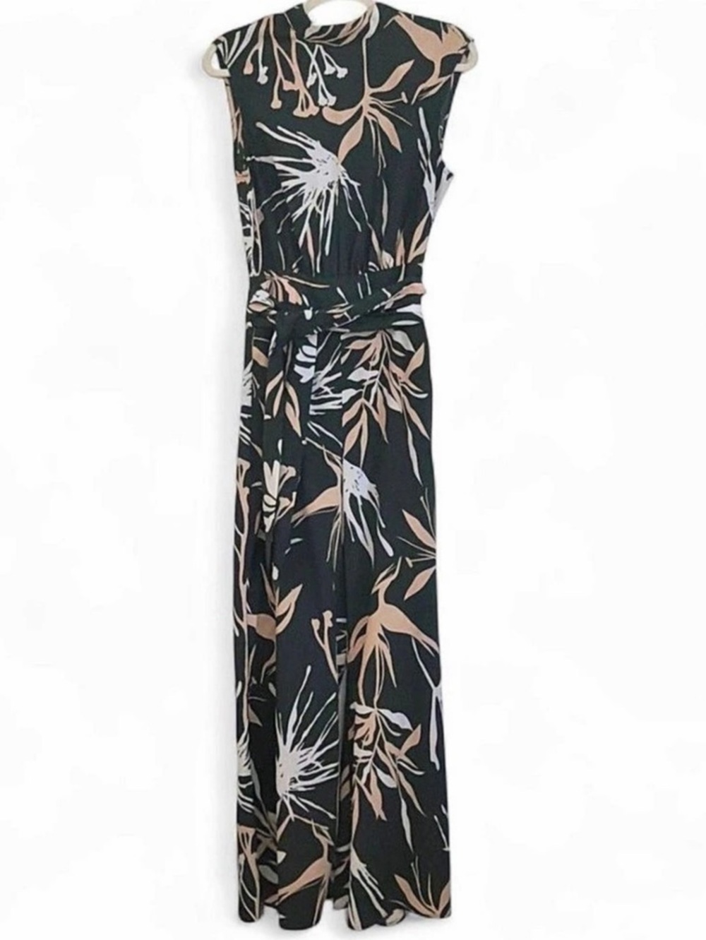 Floral Maxi Jumper in Black & Cream